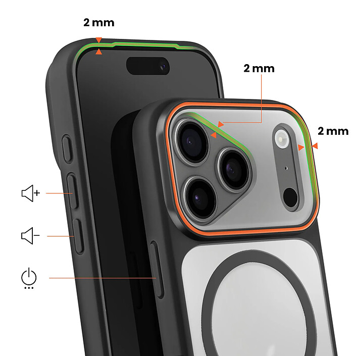 Avis Avizar Coque MagSafe pour iPhone 17 Pro Max Protection Bi-matière Dos Rigide