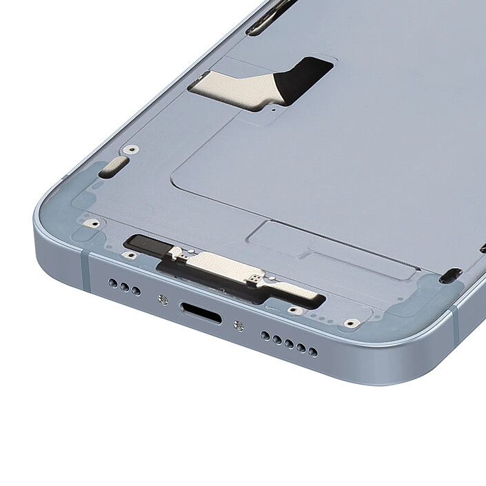 Avis Clappio Châssis Complet pour iPhone 14 avec Vitre Arrière et Lentilles Caméra Bleu