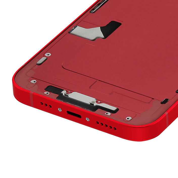 Avis Clappio Châssis Complet pour iPhone 14 avec Vitre Arrière et Lentilles Caméra Rouge