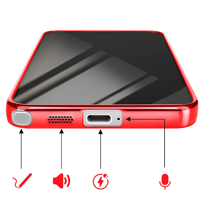Avizar Coque pour Galaxy S26 Ultra Compatible MagSafe avec Contour Chromé pas cher