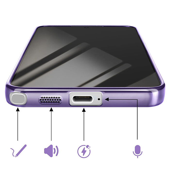 Avizar Coque pour Galaxy S26 Ultra Compatible MagSafe avec Contour Chromé pas cher