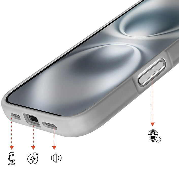 Acheter Avizar Coque MagSafe pour iPhone 16 Protection Bi-matière Dos Rigide