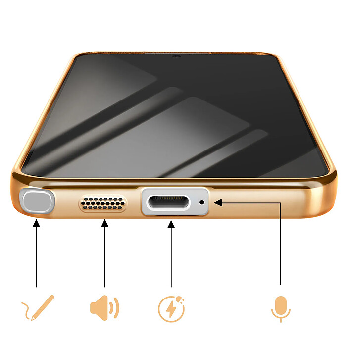 Avizar Coque pour Galaxy S26 Ultra Compatible MagSafe avec Contour Chromé pas cher