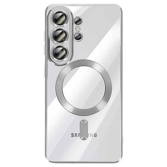 Avizar Coque pour Galaxy S26 Ultra Compatible MagSafe avec Contour Chromé