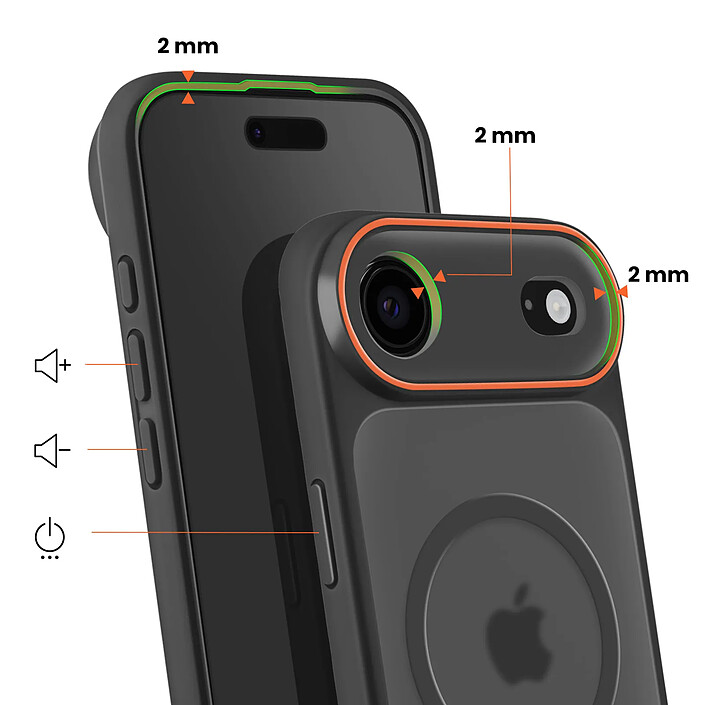 Avis Avizar Coque MagSafe pour iPhone iPhone Air Protection Bi-matière Dos Rigide