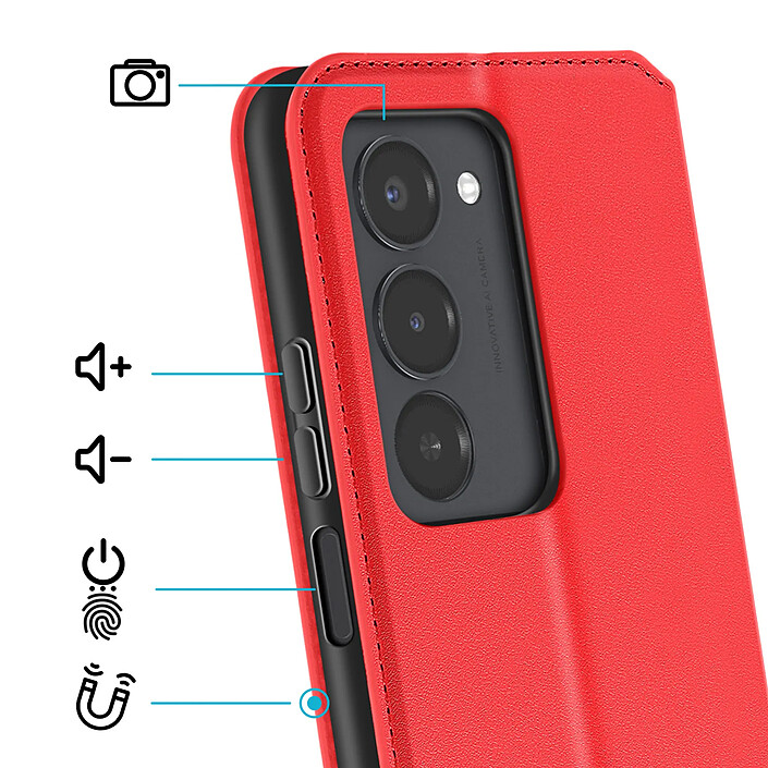 Avis Avizar Étui pour Xiaomi Redmi 15 5G Séries Classic avec Porte-carte et Support Vidéo