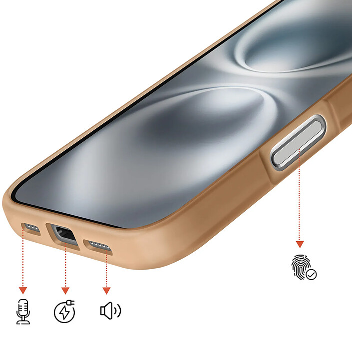 Acheter Avizar Coque MagSafe pour iPhone 16 Protection Bi-matière Dos Rigide
