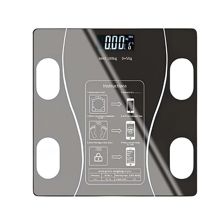 Avizar Balance Connectée Digitale Intelligent en Verre Trempé Résistant