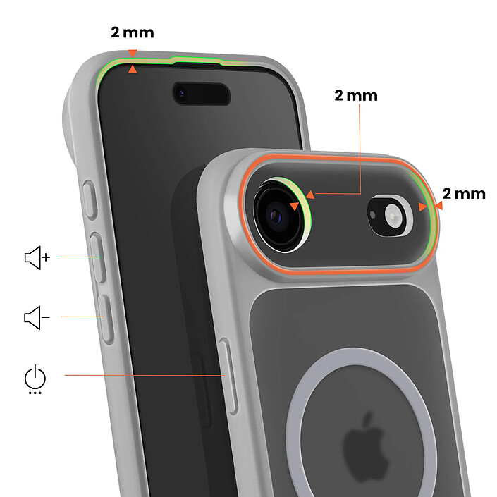 Avis Avizar Coque MagSafe pour iPhone iPhone Air Protection Bi-matière Dos Rigide