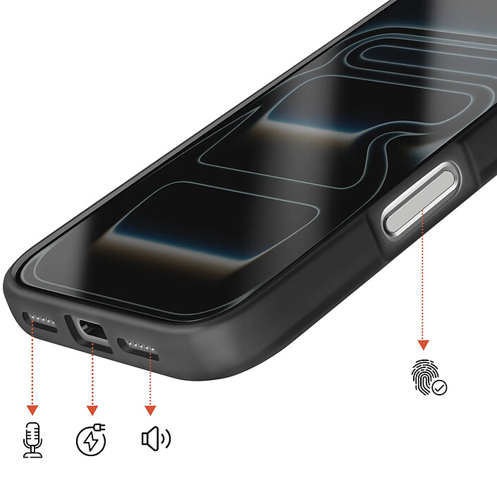 Acheter Avizar Coque MagSafe pour iPhone 17 Pro Max Protection Bi-matière Dos Rigide