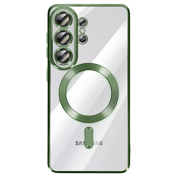 Avizar Coque pour Galaxy S26 Ultra Compatible MagSafe avec Contour Chromé