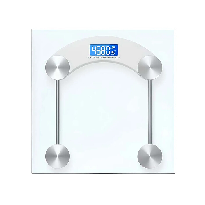 Avizar Balance Électronique Numérique 180 Kg 30 x 30 cm avec Écran LCD