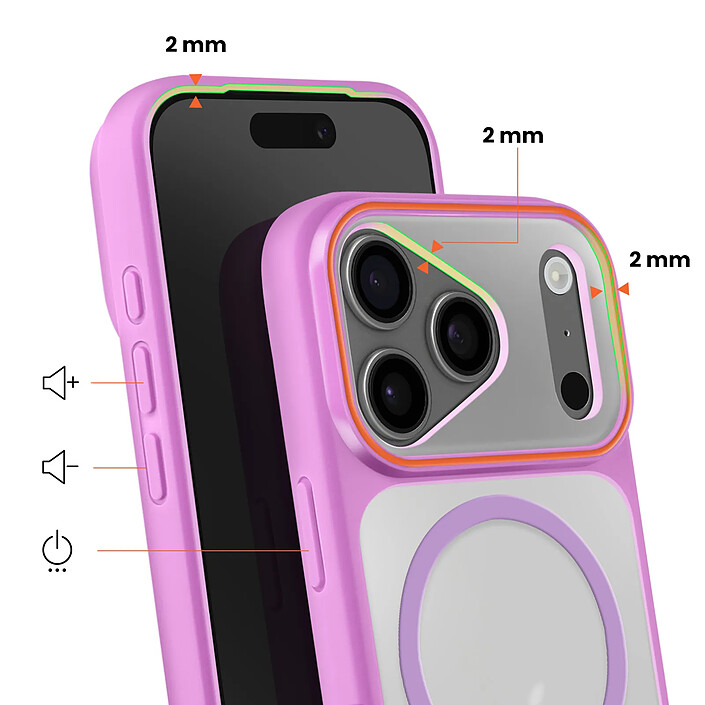Avis Avizar Coque MagSafe pour iPhone 17 Pro Protection Bi-matière Dos Rigide