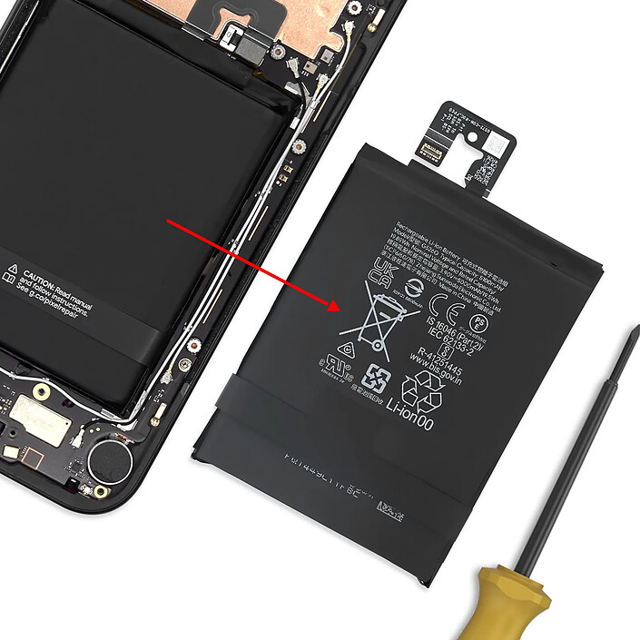 Avis Clappio Batterie 5100mAh pour Google Pixel 9a Remplace le modèle G526Q Noir