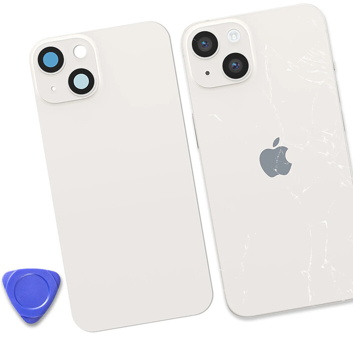 Acheter Clappio Cache Batterie pour iPhone 14 avec Adhésif et Module MagSafe Intégré Blanc