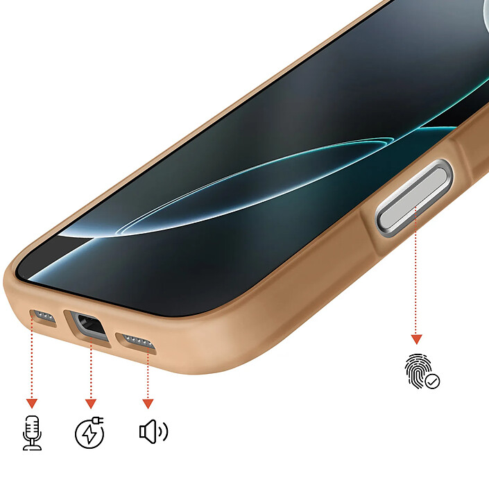 Acheter Avizar Coque MagSafe pour iPhone 16 Pro Protection Bi-matière Dos Rigide