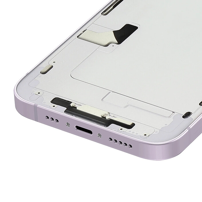 Avis Clappio Châssis Complet pour iPhone 14 avec Vitre Arrière et Lentilles Caméra Violet clair