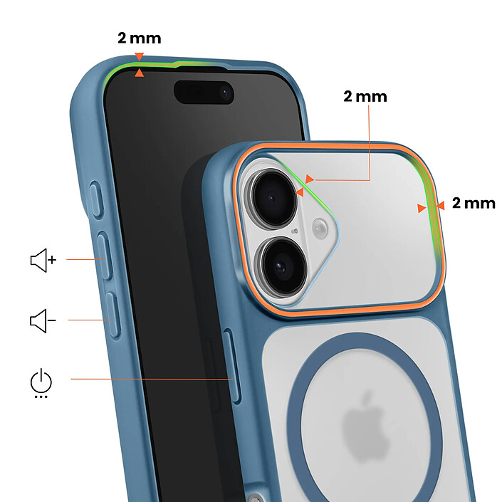Avis Avizar Coque MagSafe pour iPhone 16 Protection Bi-matière Dos Rigide