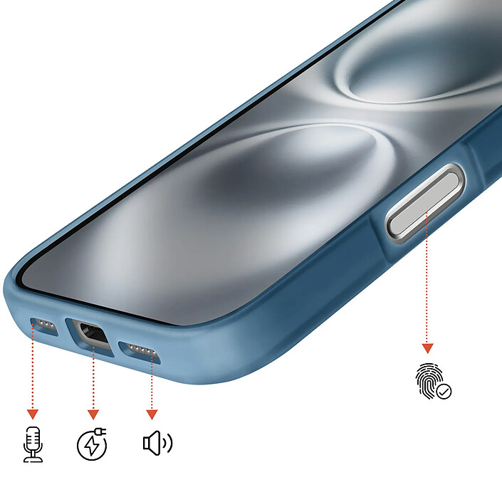 Acheter Avizar Coque MagSafe pour iPhone 16 Protection Bi-matière Dos Rigide