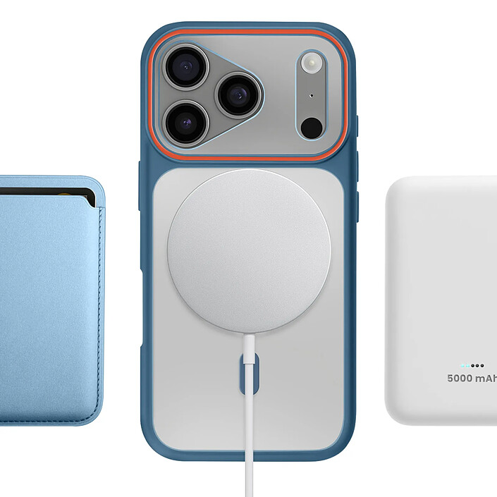 Avizar Coque MagSafe pour iPhone 17 Pro Protection Bi-matière Dos Rigide pas cher