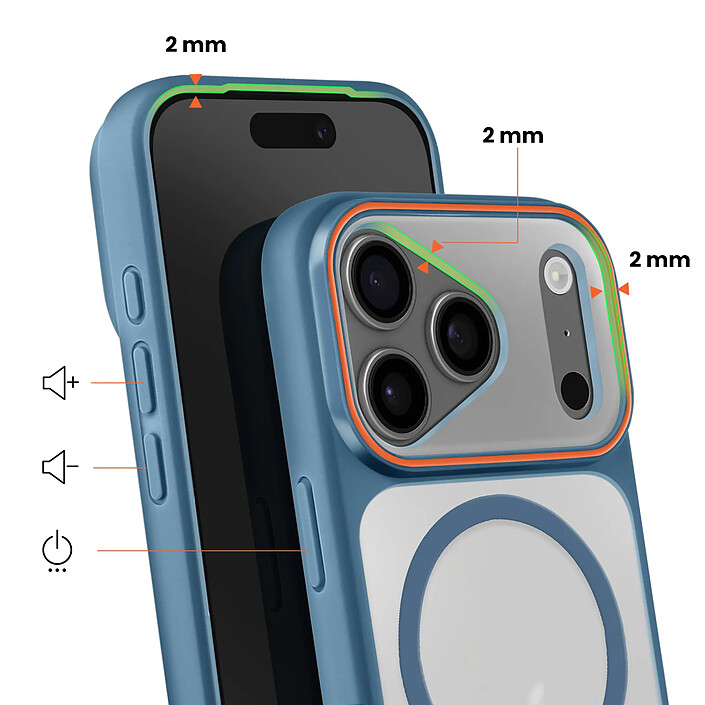 Avis Avizar Coque MagSafe pour iPhone 17 Pro Protection Bi-matière Dos Rigide