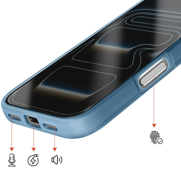 Acheter Avizar Coque MagSafe pour iPhone 17 Pro Protection Bi-matière Dos Rigide