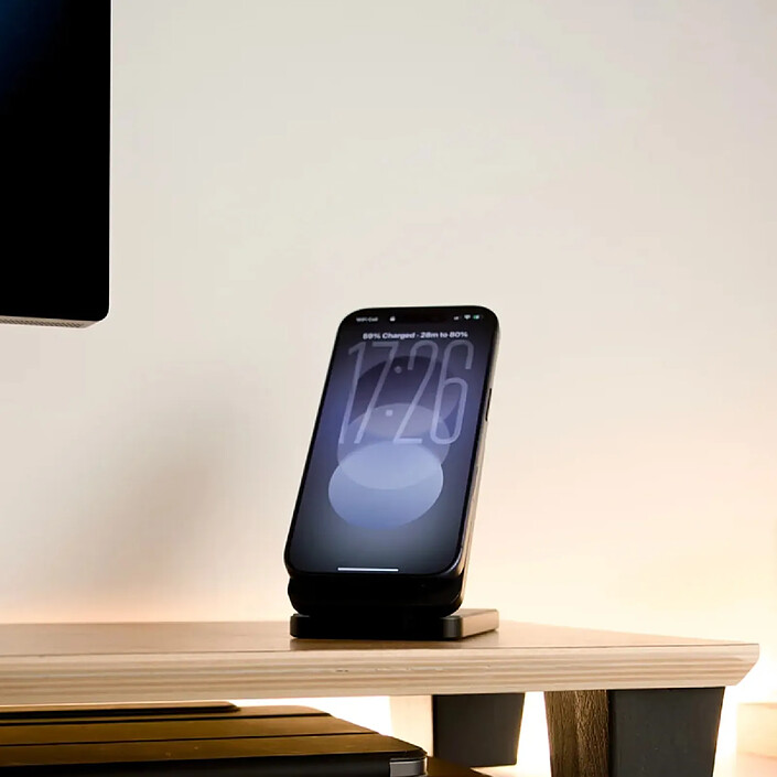 Avis Decoded Powerbank Magnétique 3-en-1 8000mAh avec Port USB-C PD 20W et Support Pliable Noir