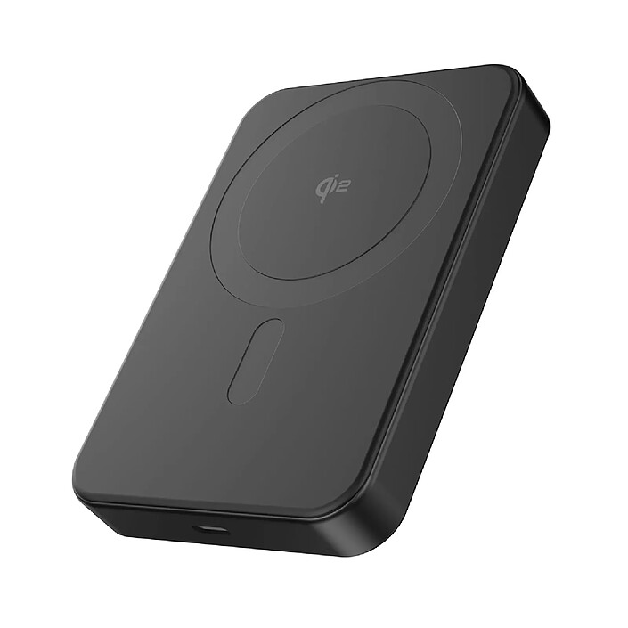 Decoded Powerbank Magnétique Ultra Slim 10000mAh Compatible MagSafe et Qi2 15W Aluminium Noir