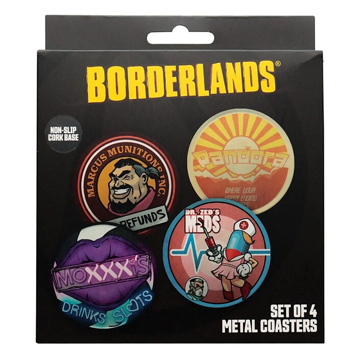 Acheter Borderlands - Pack 4 sous-verres Borderlands