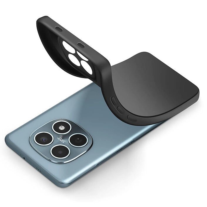 Avizar Coque pour Redmi Note 15 5G / 4G en Silicone Souple Antichocs Oléophobe Noir pas cher