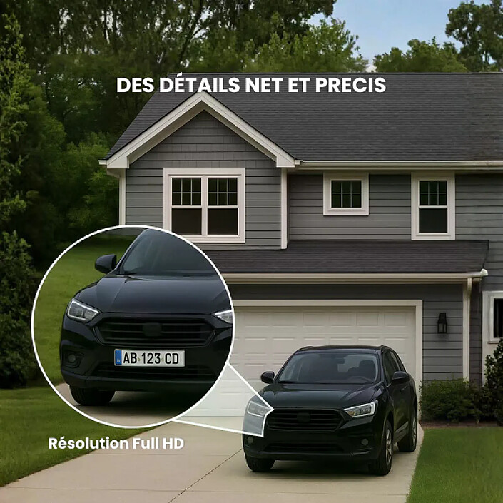 Avis Daewoo W503 – Pack de 2 Caméras de Surveillance Extérieure WiFi Sans Fil – Full HD – Batterie Rechargeable – Détection de Mouvement – Vision Nocturne