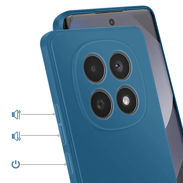 Avis Avizar Coque pour Redmi Note 15 5G / 4G en Silicone Souple Antichocs Oléophobe Bleu