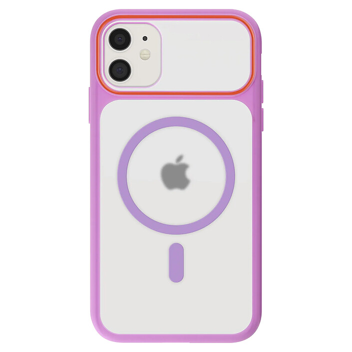 Avizar Coque MagSafe pour iPhone 11 Dos Fumé avec Cadre en Silicone Renforcée