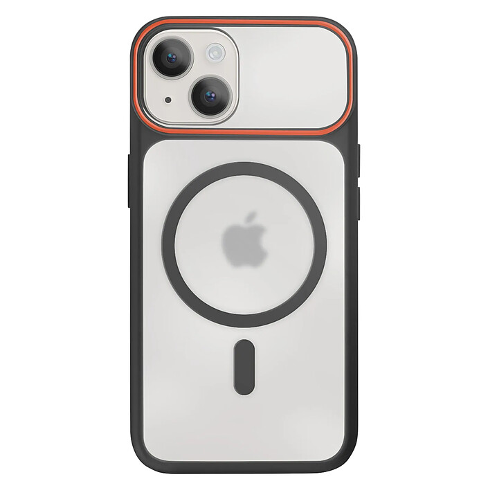 Avizar Coque MagSafe pour iPhone 15 Plus / 14 Plus Dos Rigide avec Cadre en Silicone