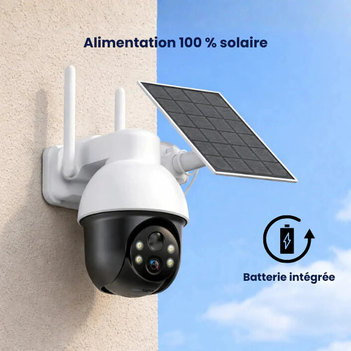 Avis Daewoo - Pack de 2 Caméras de surveillance sans fil autonomes W512MW - Livrées avec panneau solaire - Détection de mouvement et Vision nocturne