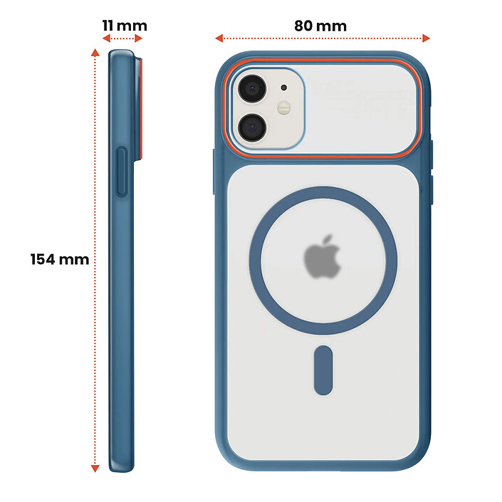 Avis Avizar Coque MagSafe pour iPhone 11 Dos Fumé avec Cadre en Silicone Renforcée