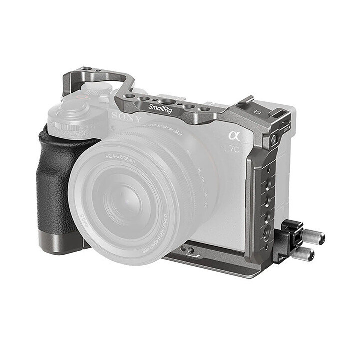 SMALLRIG HawkLock Kit cage à dégagement rapide avec poignée en silicone pour Sony Alpha 7C II / 7CR 5198