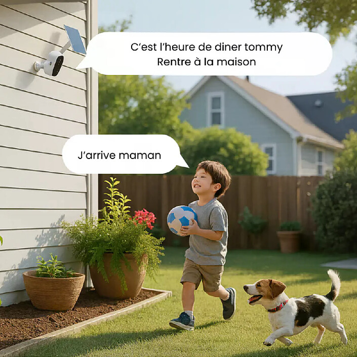 Acheter Daewoo W503 – Pack de 2 Caméras de Surveillance Extérieure WiFi Sans Fil – Full HD – Batterie Rechargeable – Détection de Mouvement – Vision Nocturne