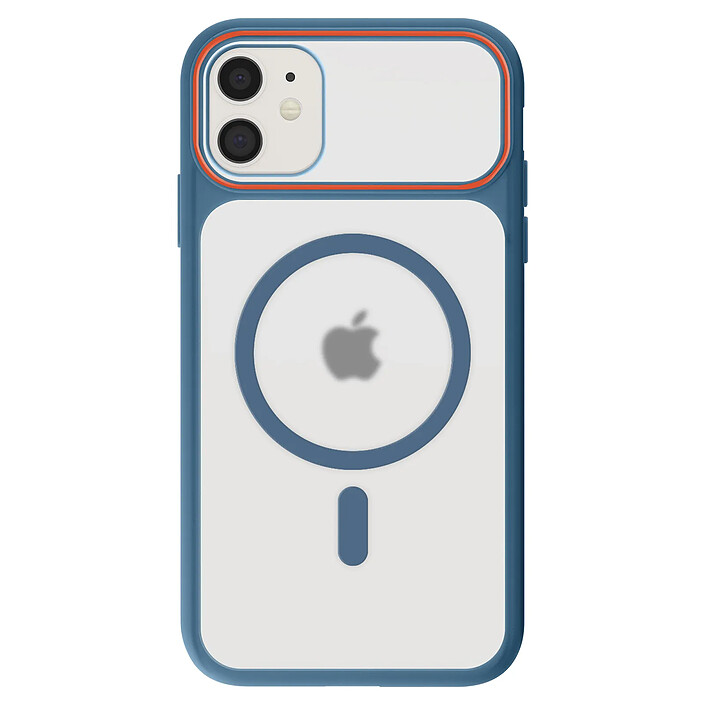 Avizar Coque MagSafe pour iPhone 11 Dos Fumé avec Cadre en Silicone Renforcée