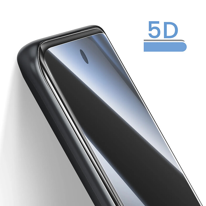 Acheter Avizar Verre Trempé Full Glue 5D pour Redmi Note 15 4G / 5G Bords Arrondis Noir transparent