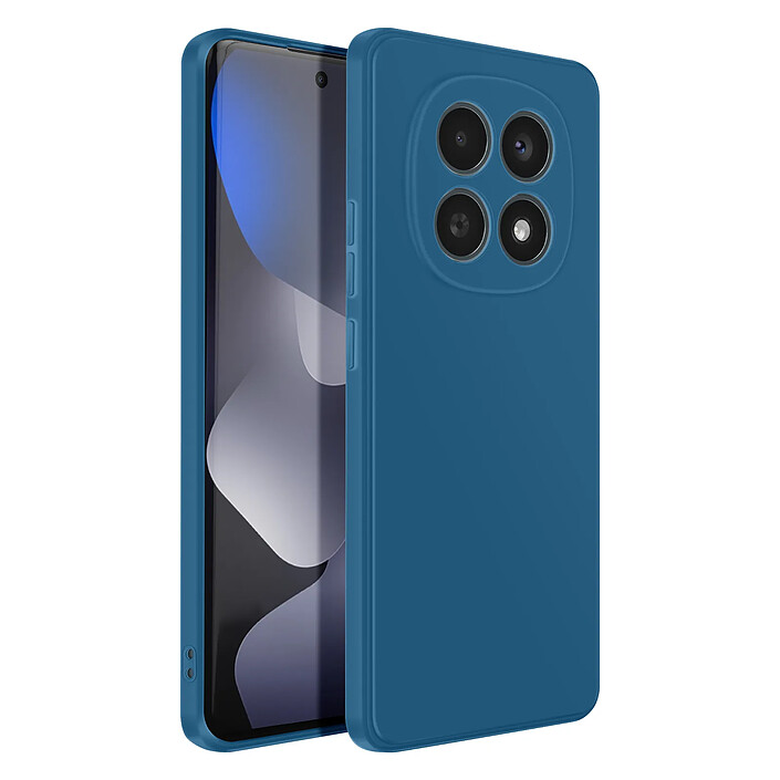 Avizar Coque pour Redmi Note 15 5G / 4G en Silicone Souple Antichocs Oléophobe Bleu