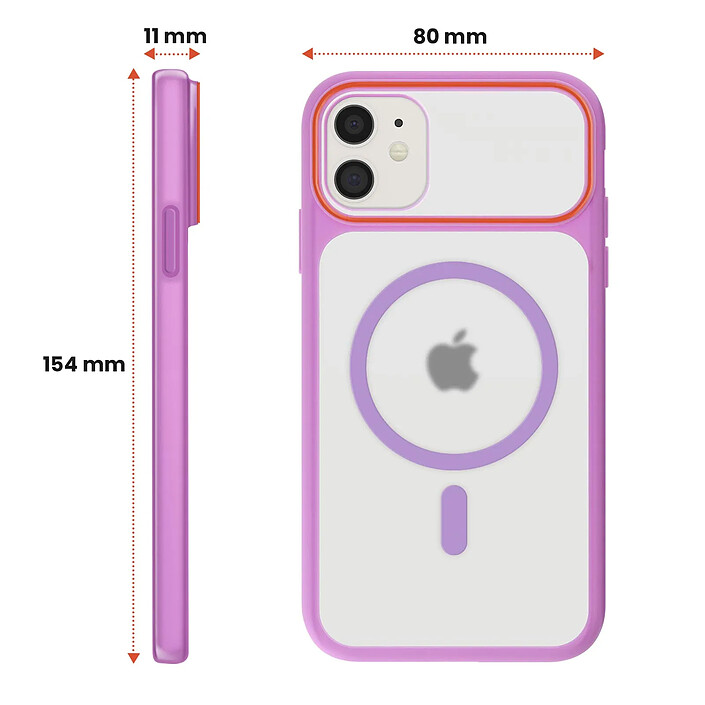 Avis Avizar Coque MagSafe pour iPhone 11 Dos Fumé avec Cadre en Silicone Renforcée
