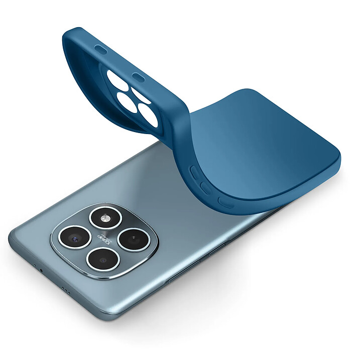 Avizar Coque pour Redmi Note 15 5G / 4G en Silicone Souple Antichocs Oléophobe Bleu pas cher