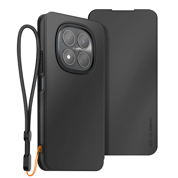 Xfm Étui pour Redmi Note 15 Pro 5G avec avec Porte-carte et Dragonne Amovible Noir