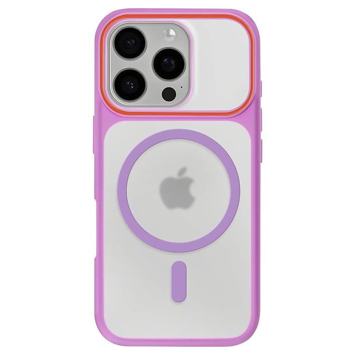 Avizar Coque MagSafe pour iPhone 16 Pro Max Dos Fumé avec Cadre en Silicone Renforcée