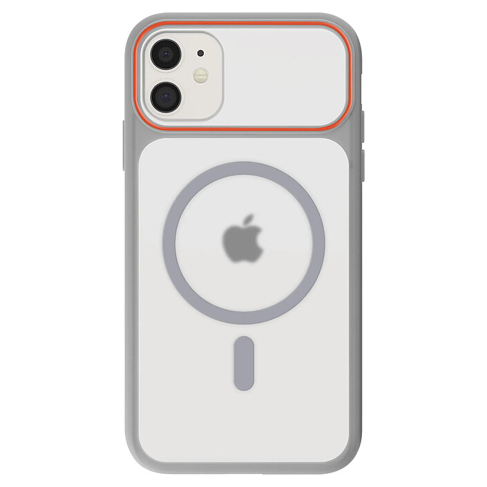 Avizar Coque MagSafe pour iPhone 11 Dos Fumé avec Cadre en Silicone Renforcée