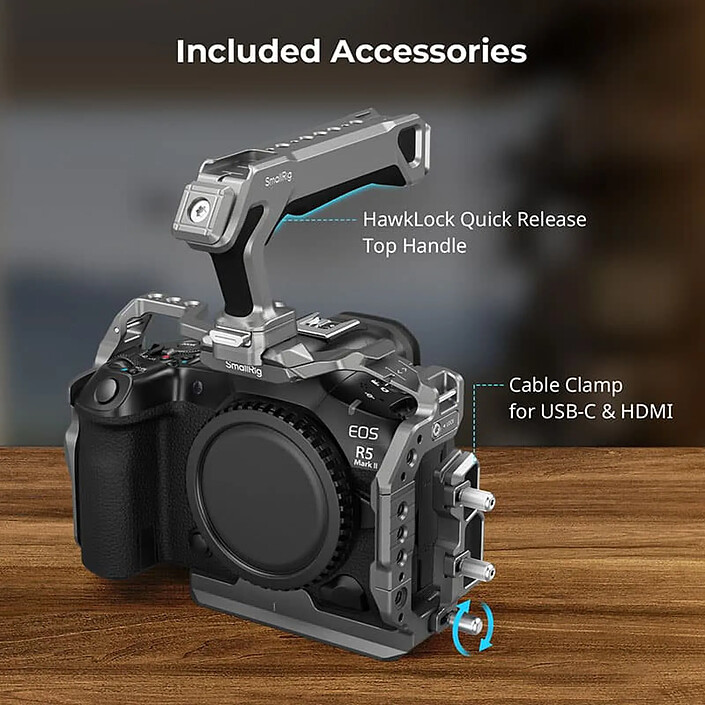 Avis SMALLRIG 5029 HawkLock Quick Release Cage Kit for Canon EOS R5 Mark II