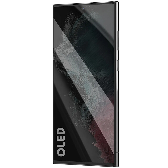 Clappio Écran Complet pour Galaxy S22 Ultra Dalle Soft OLED avec Châssis Intégré Noir