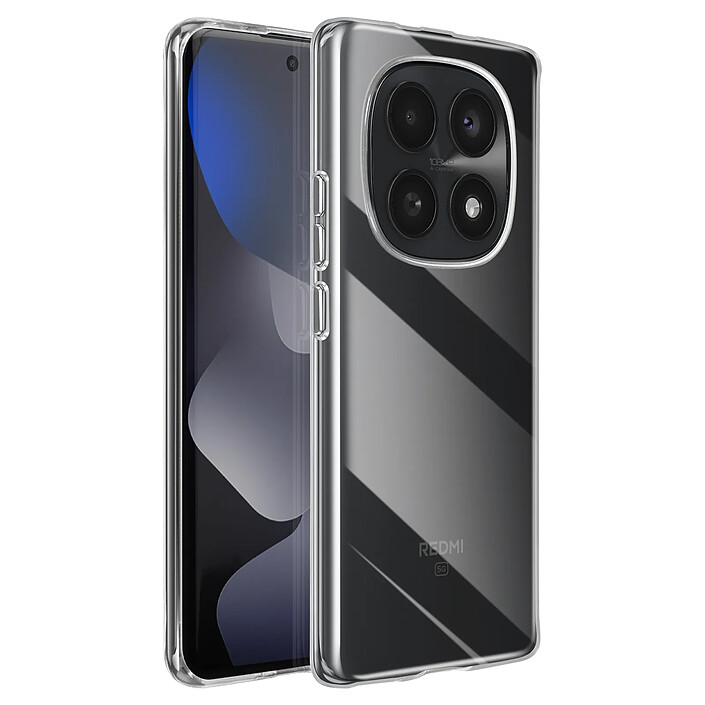 Avizar Coque pour Redmi Note 15 5G / 4G en Silicone Souple Ultrafine Antichocs Transparent