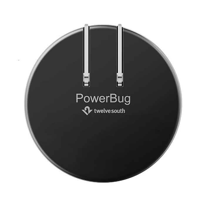Avis Twelve south Chargeur Secteur Mural USB-C PD 35W avec Charge Qi 15W Modèle PowerBug Noir